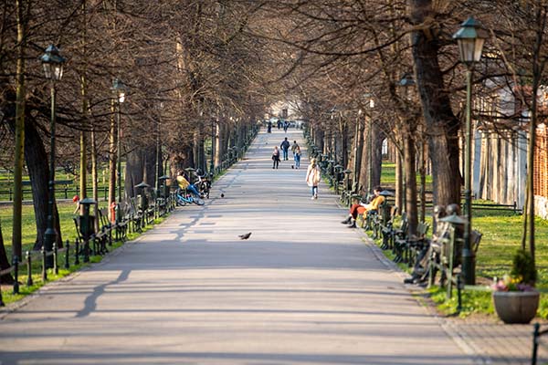 Park Krakau Polen